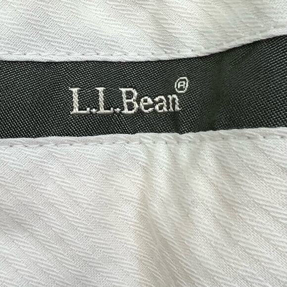 L.L. Bean Men's Khaki Pants Size 37 Standard Fit Flat Front Pockets Zip Fly - Picture 10 of 12